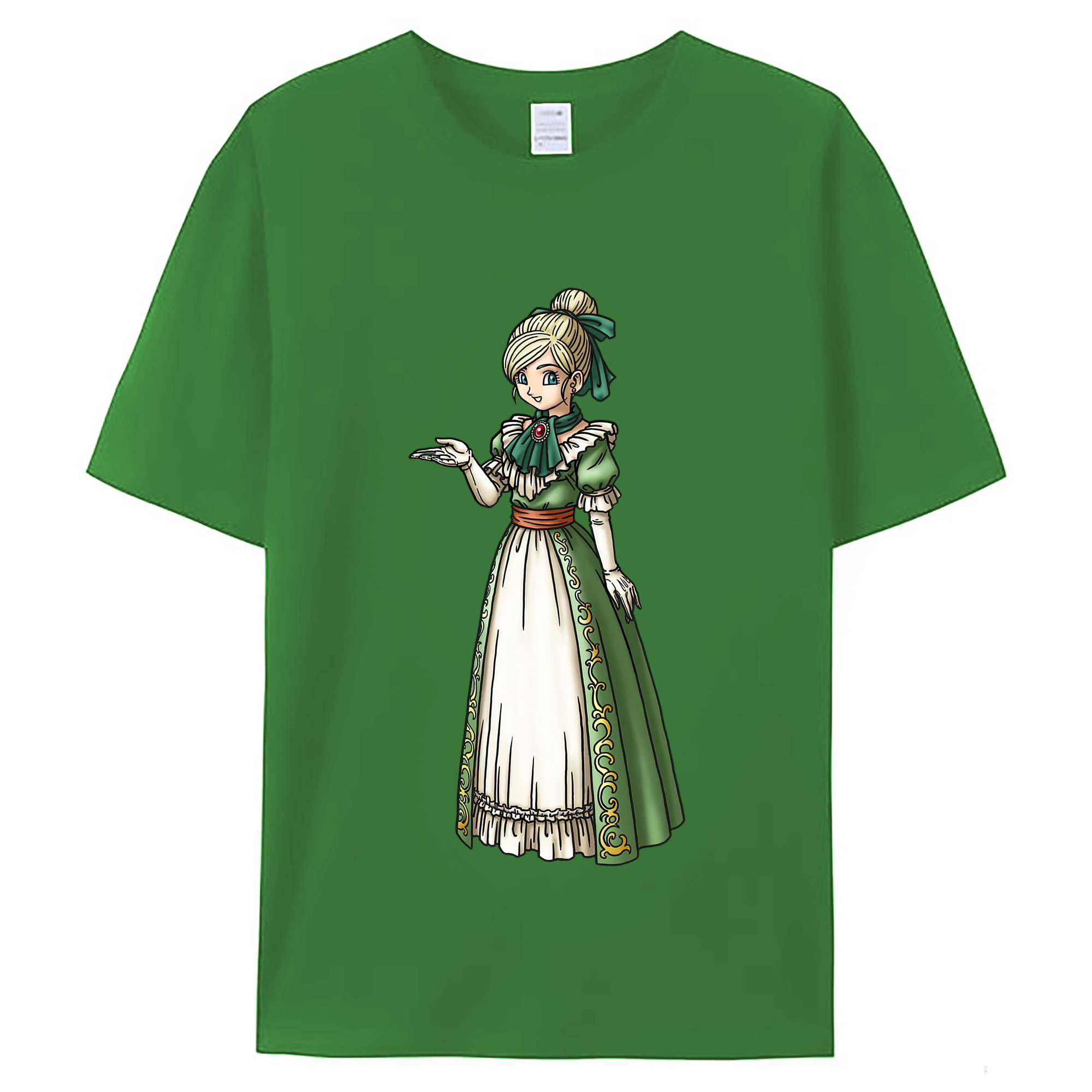 （画像用） ドラゴンクエスト Doragon Kuesuto Dragon Quest レディースカジュアルプリントTシャツ（綿100％）